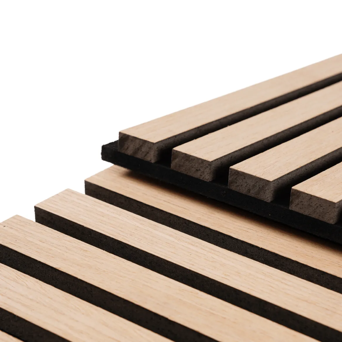 Akustikpanel i egetræsfiner 1200x520x18 mm
