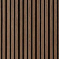 Akustikpanel i røget egetræsfiner 2400x520x18 mm