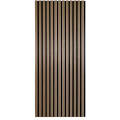 Akustikpanel i røget egetræsfiner 1200x520x18 mm