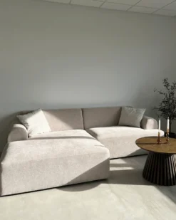 Arianna chaiselong sofa cream - Højrevendt