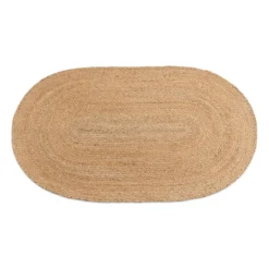 Arthur oval tæppe - Jute 60x90 cm