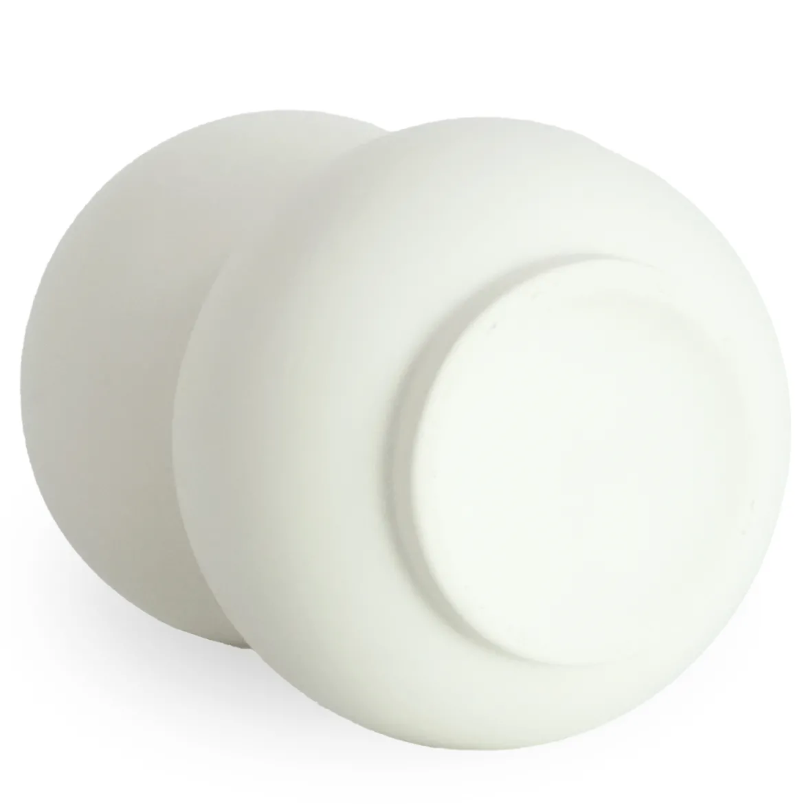 Becca bobleform keramik vase hvid 21 cm