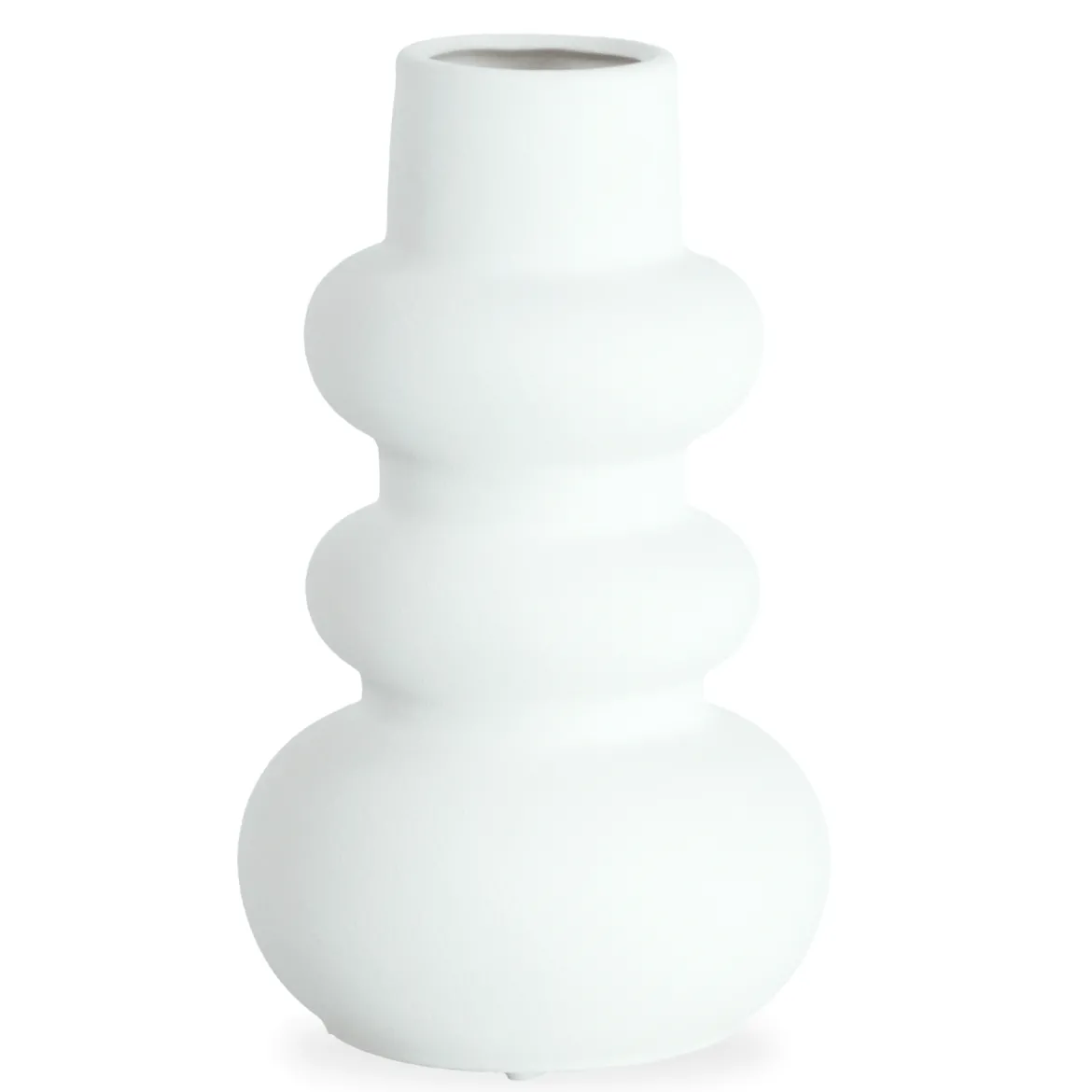 Billie keramik vase hvid 24 cm
