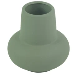 Birka keramik vase støvet grøn 15 cm