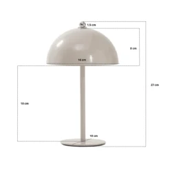 Bloom bordlampe Chrome