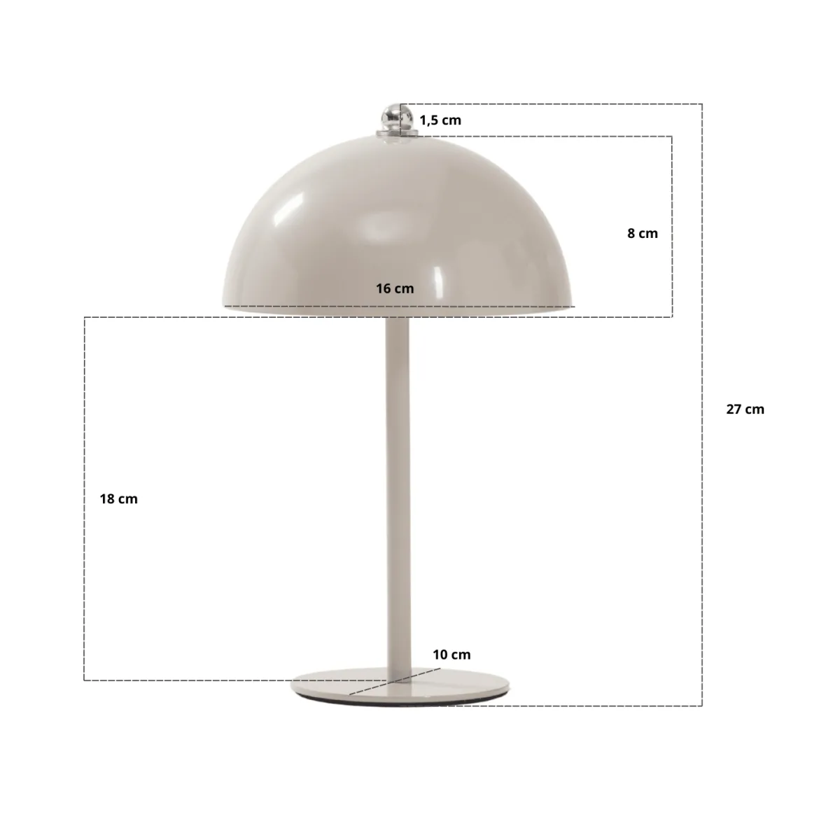 Bloom bordlampe Hvid