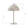 Bloom bordlampe Lyserød