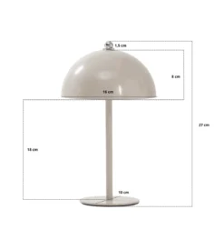 Bloom bordlampe Lyserød