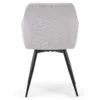 Carlo spisebordsstol - Beige polstret med drejefunktion 360 grader