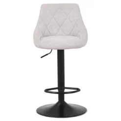 Cassie - beige justerbar barstol med drejefunktion 360 grader