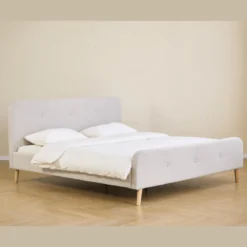 Christian sengeramme i beige 180x200 cm ekskl. sengelameller og madrasser