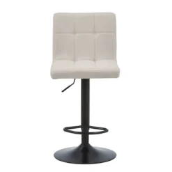 Diana - beige justerbar barstol med drejefunktion 360 grader