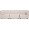 Emilia modulsofa i beige med 3 moduler L: 243 x D: 79 cm x H: 72 cm