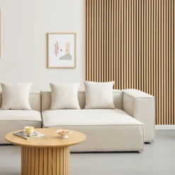 Fleksibel akustikpanel i egetræsfiner 2600x520x18 mm