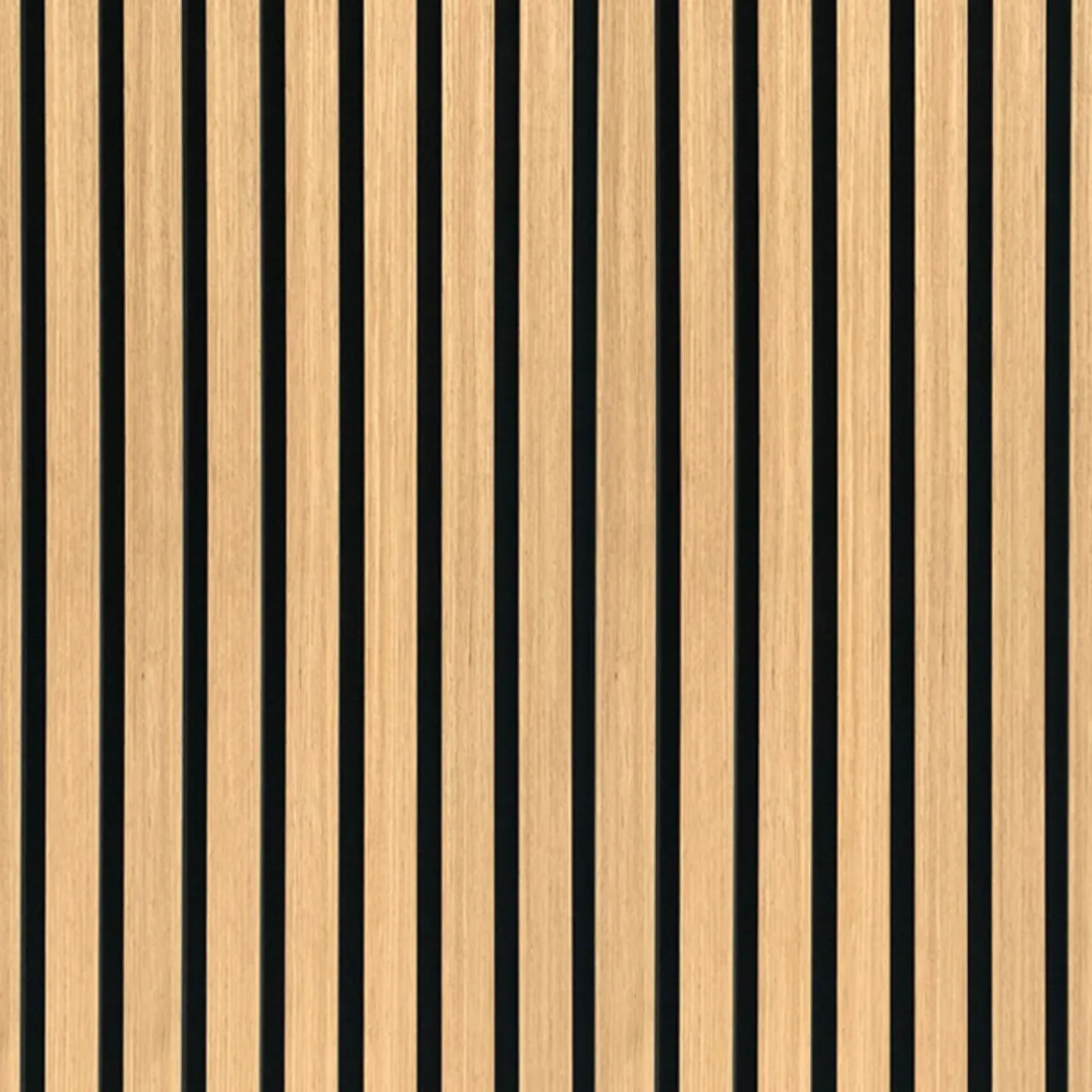Fleksibel akustikpanel i egetræsfiner 2600x520x18 mm
