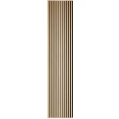 Fleksibel akustikpanel i egetræsfiner 2400x520x18 mm