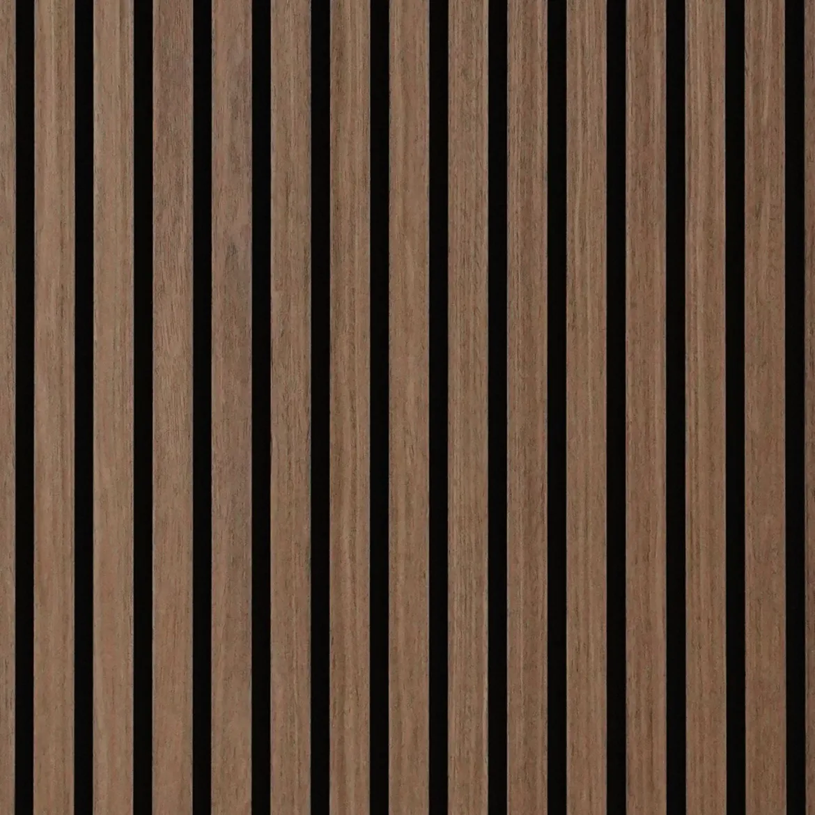 Fleksibel akustikpanel i røget egetræsfiner 2400x520x18 mm