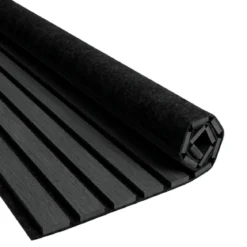 Fleksibel akustikpanel i sort egetræsfiner 1200x520x18 mm