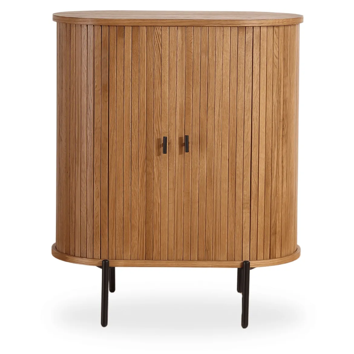 Florence jalousi skab med lameller i eg 70x40x85 cm