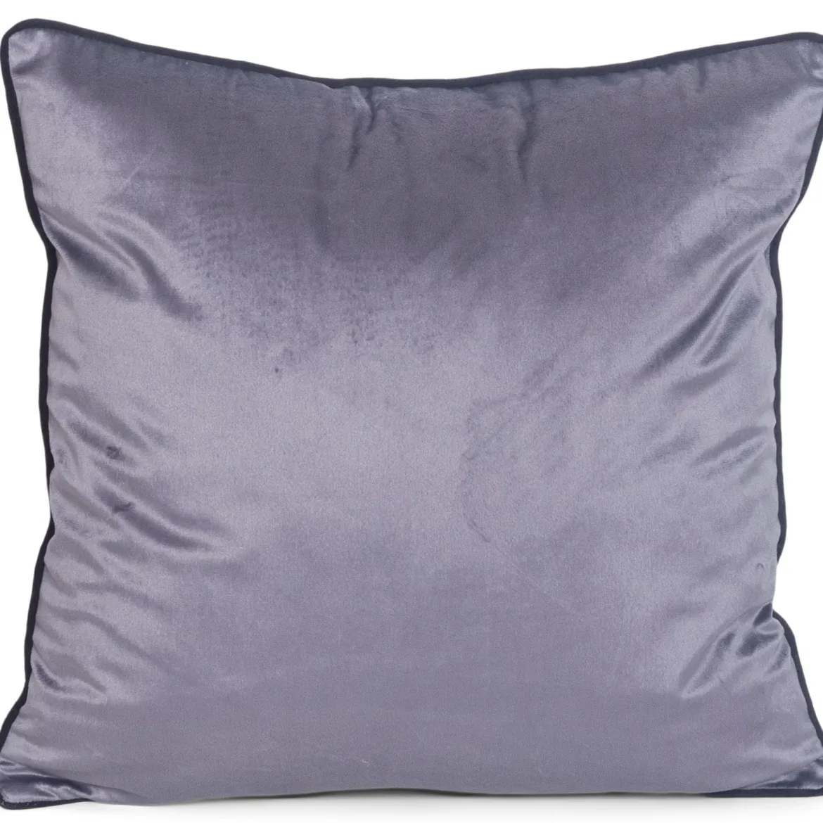 Gabi pyntepude - Sølvgrå velour 45x45 cm