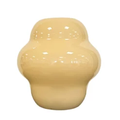 Gina glasvase gul 20 cm