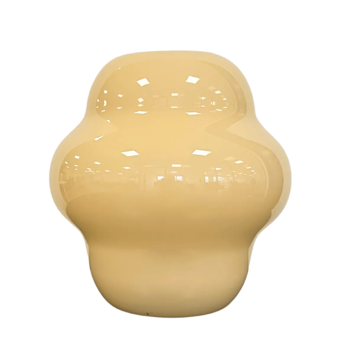 Gina glasvase gul 20 cm