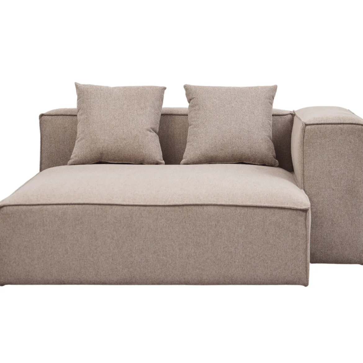 Hailey højre chaiselong modul i sand L: 147 X D: 148 X H: 65 cm