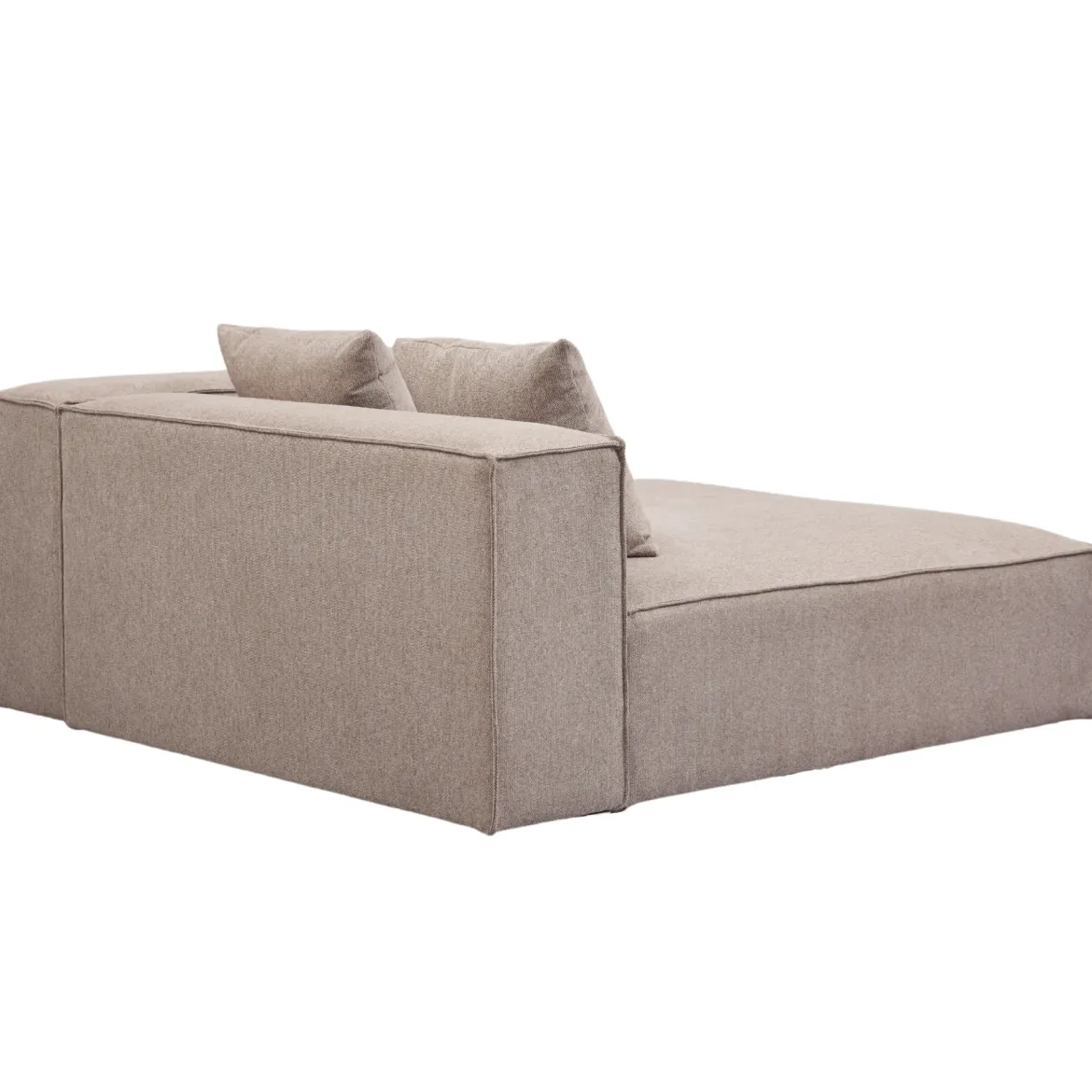 Hailey højre chaiselong modul i sand L: 147 X D: 148 X H: 65 cm