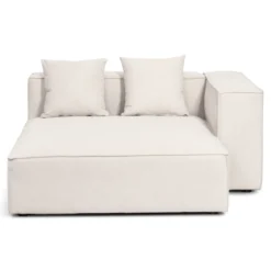 Hailey - Højrevendt chaiselong modulsofa i beige med 2 moduler L: 294 X D: 148 X H: 65 cm