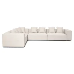 Hailey - Hjørnesofa modulsofa i beige med 4 moduler (Opstilling 1) L: 368 X D: 247 X H: 65 cm