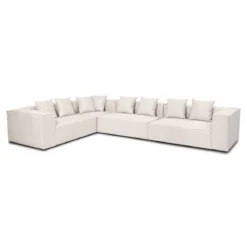 Hailey - Hjørnesofa modulsofa i beige med 4 moduler (Opstilling 1) L: 368 X D: 247 X H: 65 cm