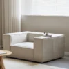 Hailey lænestol i beige L: 136 X D: 100 X H: 64 Cm