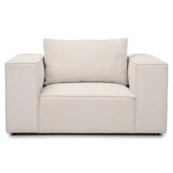 Hailey lænestol i beige L: 136 X D: 100 X H: 64 Cm