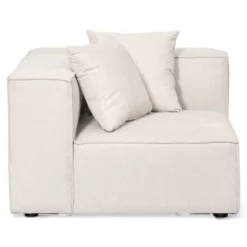 Hailey - U-sofa modulsofa i beige med 4 moduler - Højrevendt chaiselong L: 368 X D: 247 X H: 65 cm