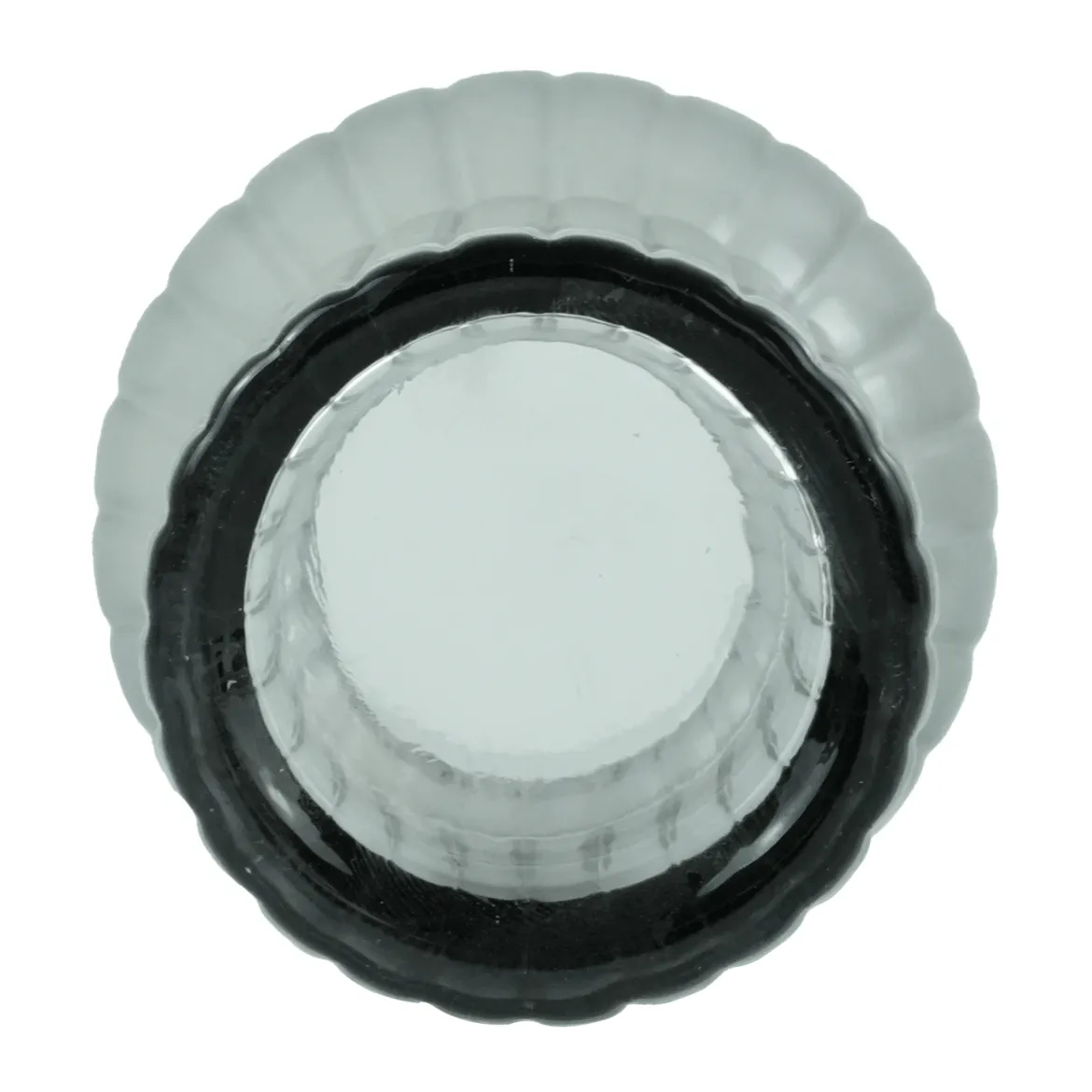 Hera glas vase grå 23 cm