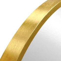 Julia rundt spejl med messing/guld ramme Ø50 cm