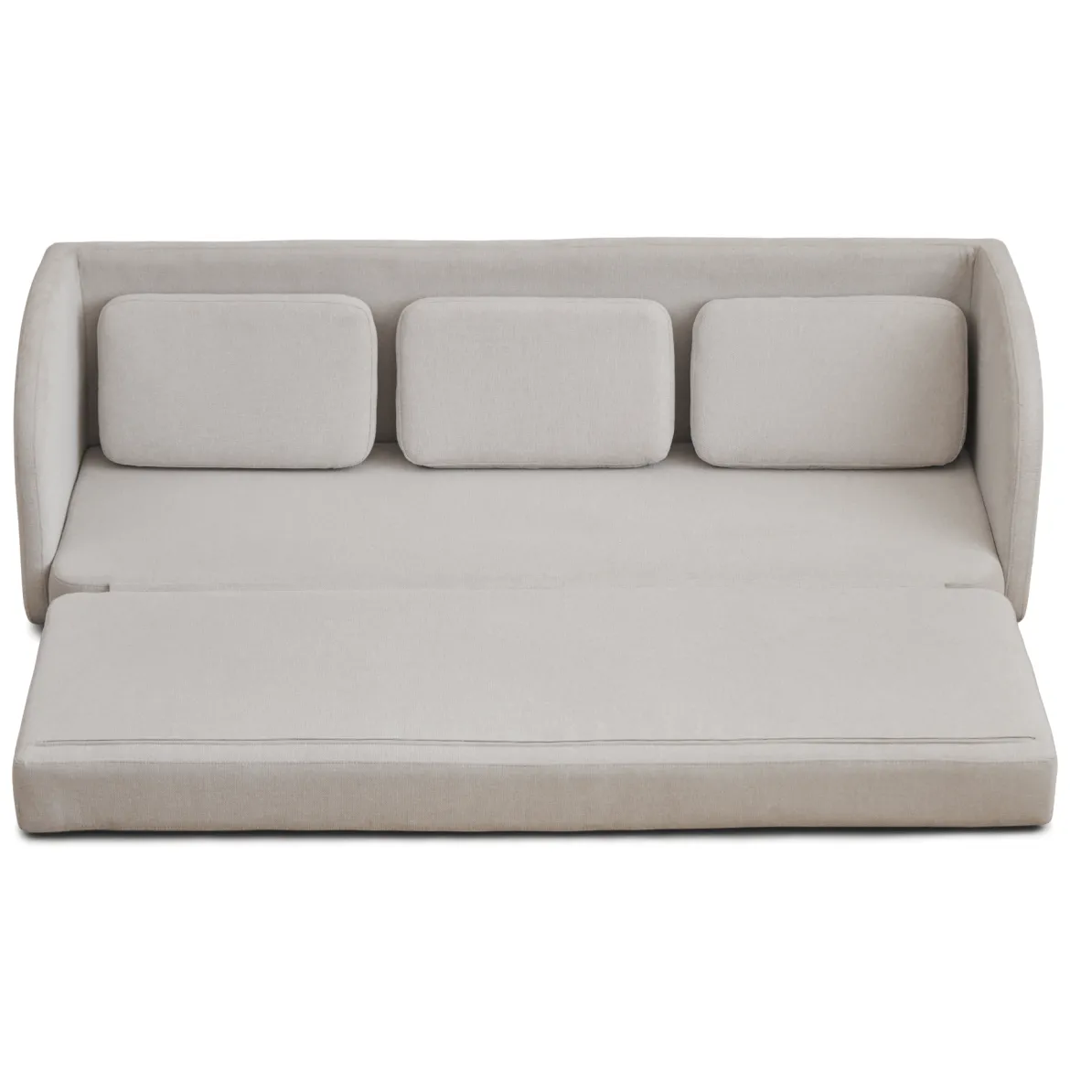 Katarina foldbar sovesofa beige L: 217 x D: 77/145 x H: 75 cm