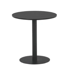 Lara sort rundt cafebord Ø70 cm