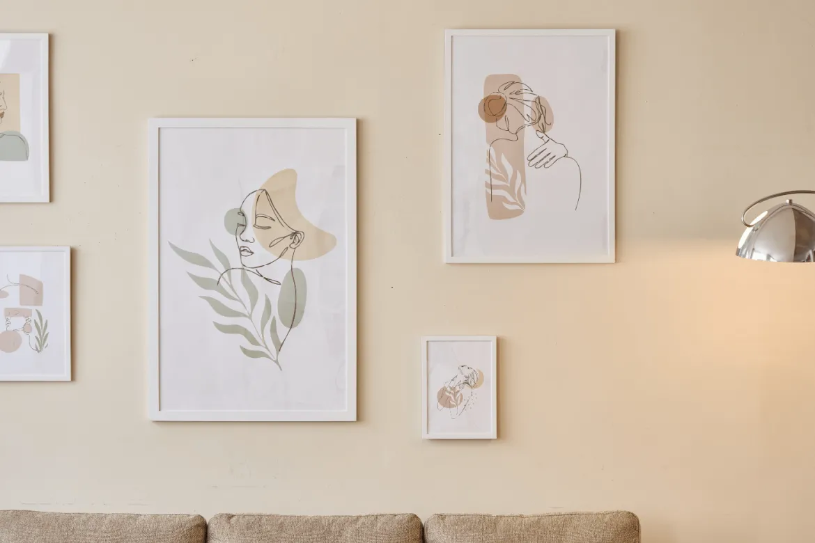 Lea billedramme 50x70 cm hvid