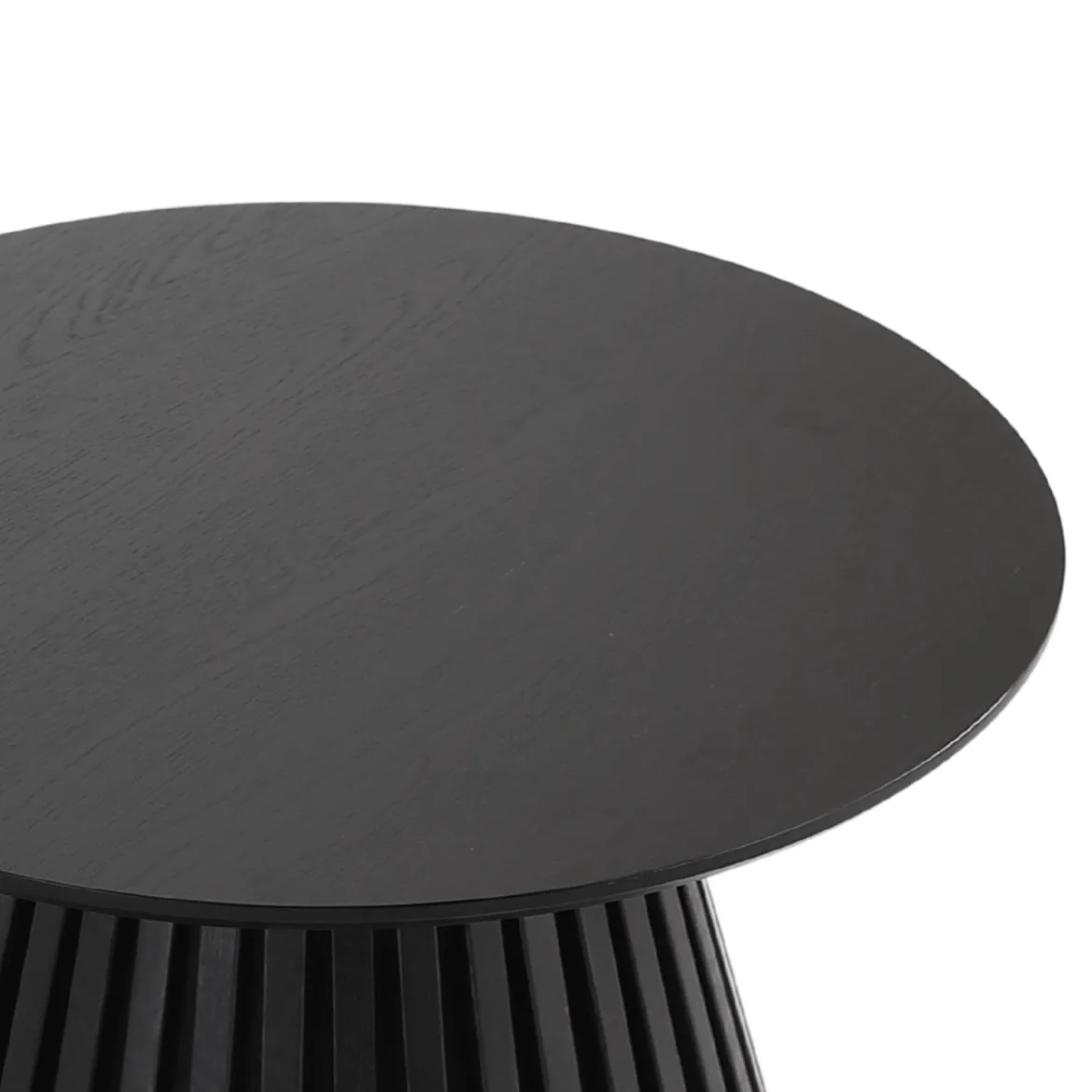 Lewis lamel sofabord sort Ø70 cm