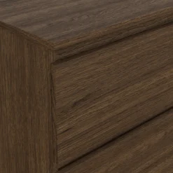Maise kommode H:70 x B:138 x B:41 cm med 6 skuffer i røget egelook