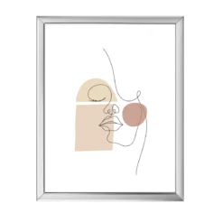 Malina billedramme PVC blank Sølv 13x18 cm