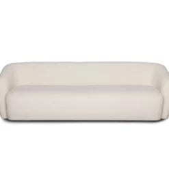 Melisa - 3 personers sofa i hvid boucle L: 220 x D: 84 x H: 66 cm
