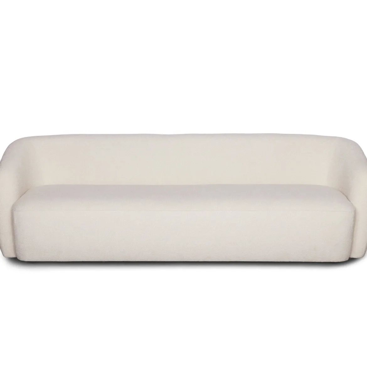 Melisa - 3 personers sofa i hvid boucle L: 220 x D: 84 x H: 66 cm