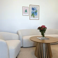 Melisa - 3 personers sofa i hvid boucle L: 220 x D: 84 x H: 66 cm