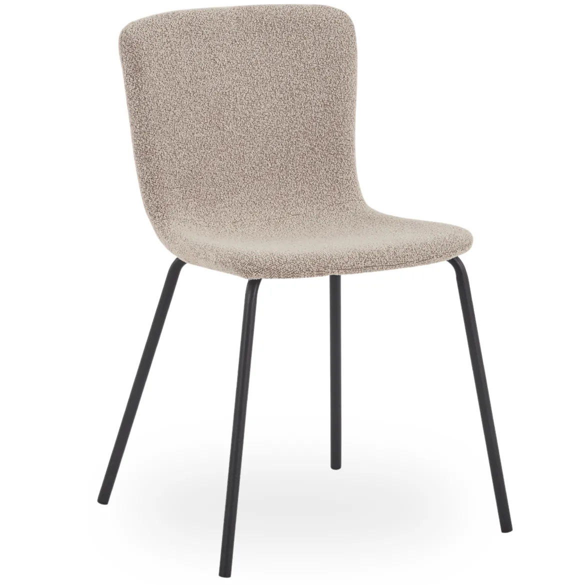 Miley spisebordsstol i beige boucle