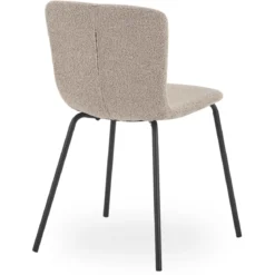 Miley spisebordsstol i beige boucle