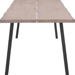 Molly plankebord - 200x95 cm - i hvidolieret eg med A-ben - (Forberedt til tillægsplader)