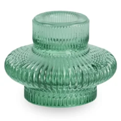 Nala glas lysestage grøn 6 cm