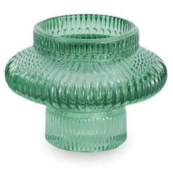 Nala glas lysestage grøn 6 cm